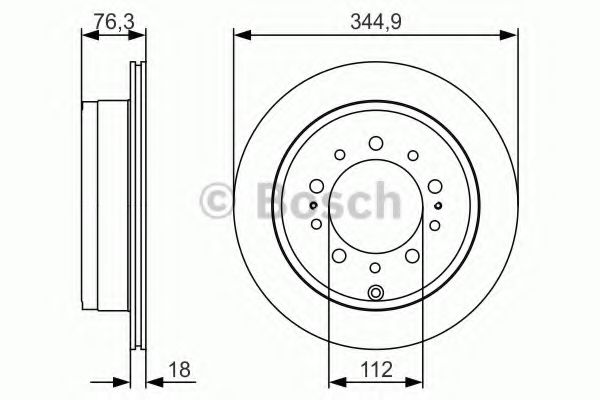 Тормозной диск BOSCH 0 986 479 R32