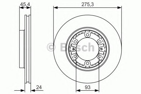 Тормозной диск BOSCH 0 986 479 R40