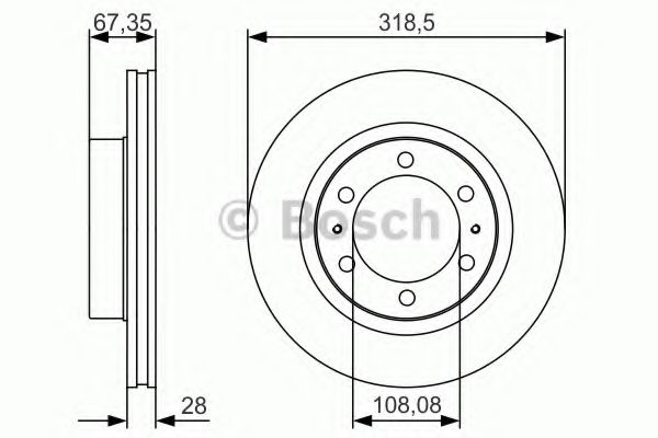 Тормозной диск BOSCH 0 986 479 R46