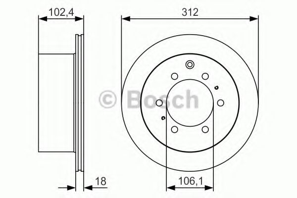 Тормозной диск BOSCH 0 986 479 R57