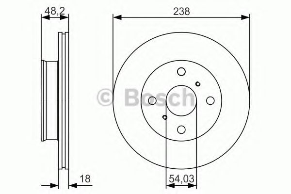 Тормозной диск BOSCH 0 986 479 R75