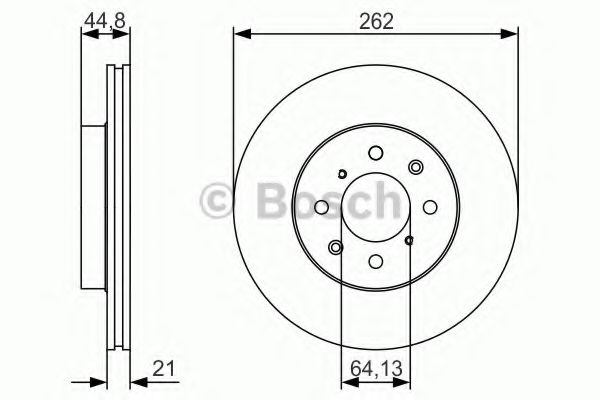 Тормозной диск BOSCH 0 986 479 R80