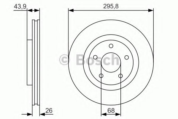Тормозной диск BOSCH 0 986 479 R89