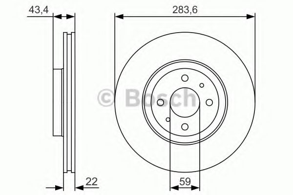 Тормозной диск BOSCH 0 986 479 S01