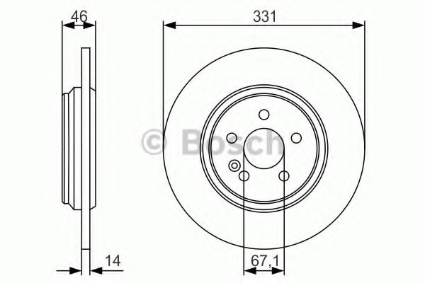 Тормозной диск BOSCH 0 986 479 S12