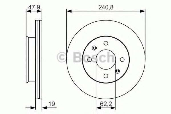 Тормозной диск BOSCH 0 986 479 S18