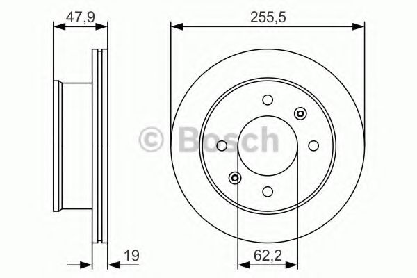 Тормозной диск BOSCH 0 986 479 S21