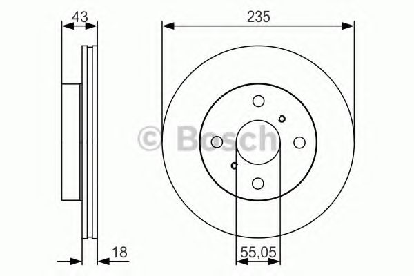 Тормозной диск BOSCH 0 986 479 S46