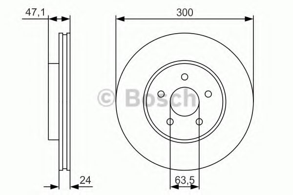 Тормозной диск BOSCH 0 986 479 S48