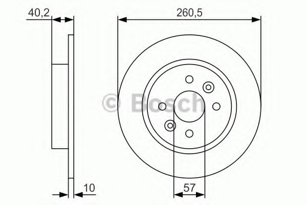 Тормозной диск BOSCH 0 986 479 S85