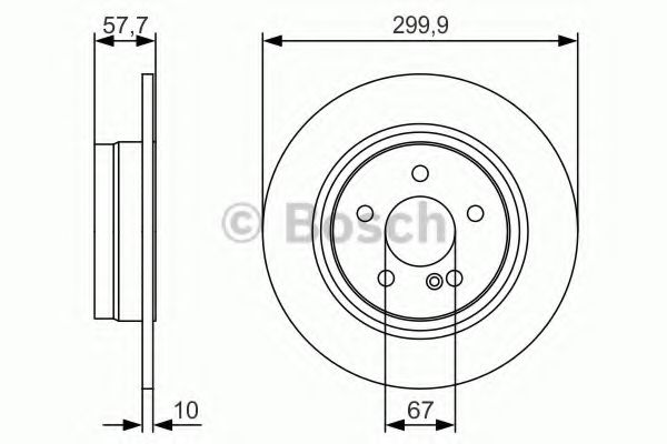 Тормозной диск BOSCH 0 986 479 S92