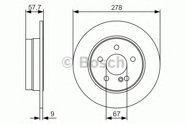 Тормозной диск BOSCH 0 986 479 S96