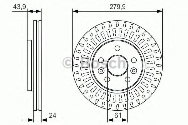 Тормозной диск BOSCH 0 986 479 S66