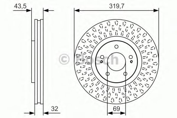 Тормозной диск BOSCH 0 986 479 T01