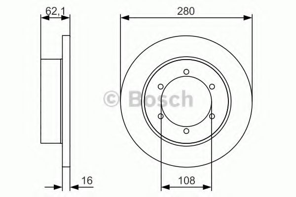 Тормозной диск BOSCH 0 986 479 539