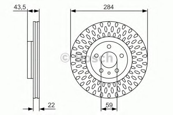 Тормозной диск BOSCH 0 986 479 558