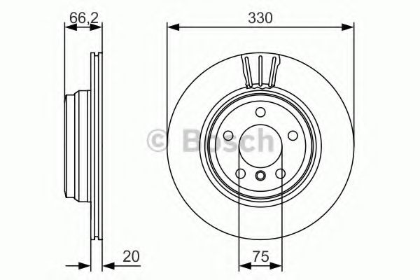 Тормозной диск BOSCH 0 986 479 622