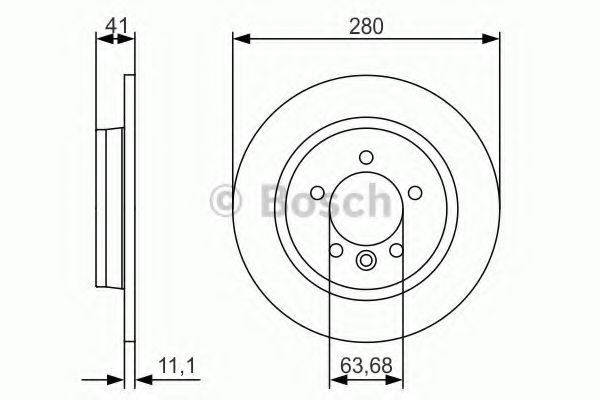 Тормозной диск BOSCH 0 986 479 691