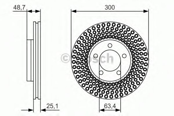 Тормозной диск BOSCH 0 986 479 701
