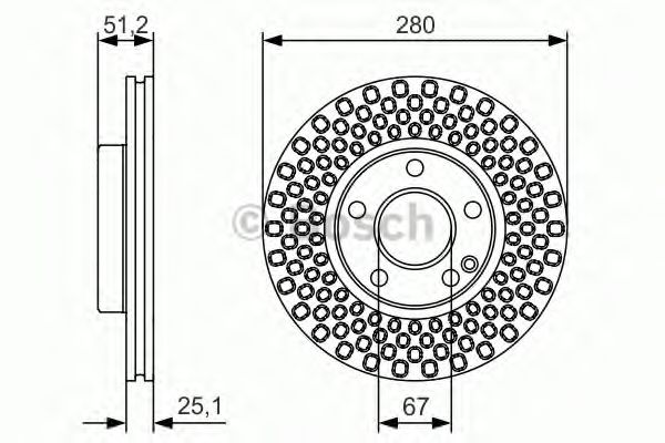 Тормозной диск BOSCH 0 986 479 A00