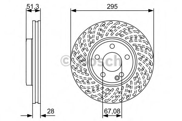 Тормозной диск BOSCH 0 986 479 A02