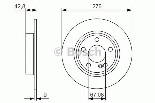 Тормозной диск BOSCH 0 986 479 A03