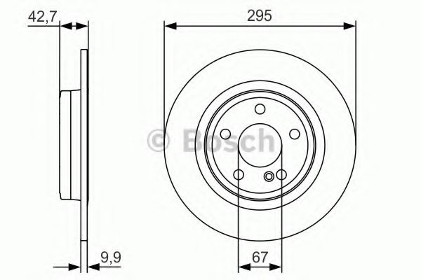 Тормозной диск BOSCH 0 986 479 A04