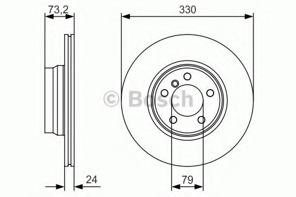 Тормозной диск BOSCH 0 986 479 A06