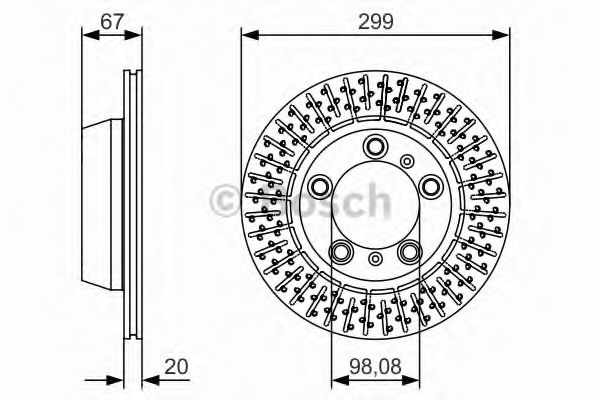 Тормозной диск BOSCH 0 986 479 A09