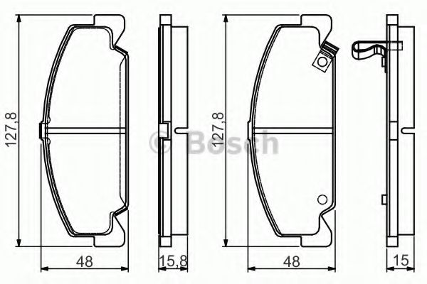 Тормозные колодки BOSCH 0 986 495 163