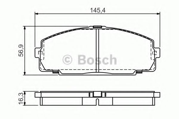 Тормозные колодки BOSCH 0 986 495 058