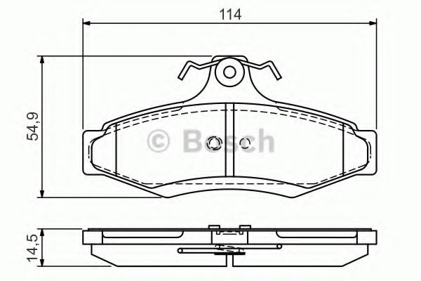 Тормозные колодки BOSCH 0 986 495 068