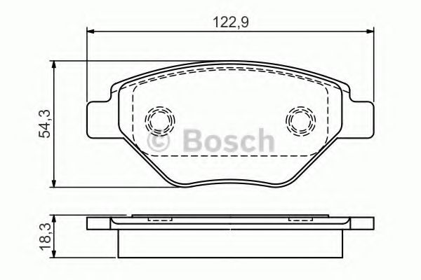 Тормозные колодки BOSCH 0 986 495 069