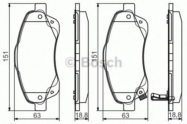 Тормозные колодки BOSCH 0 986 495 083