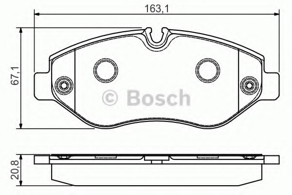 Тормозные колодки BOSCH 0 986 495 098