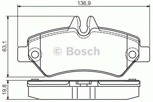 Тормозные колодки BOSCH 0 986 495 100