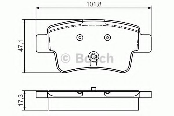 Тормозные колодки BOSCH 0 986 495 111