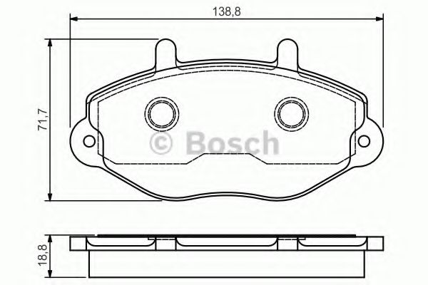 Тормозные колодки BOSCH 0 986 495 112