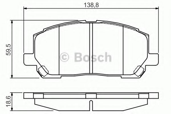 Тормозные колодки BOSCH 0 986 495 126