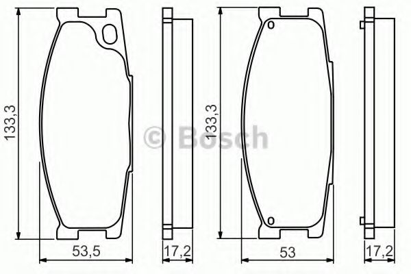 Тормозные колодки BOSCH 0 986 495 130