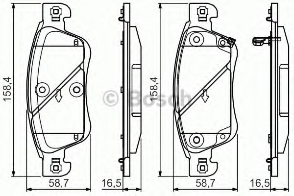 Тормозные колодки BOSCH 0 986 495 134