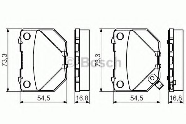 Тормозные колодки BOSCH 0 986 495 137