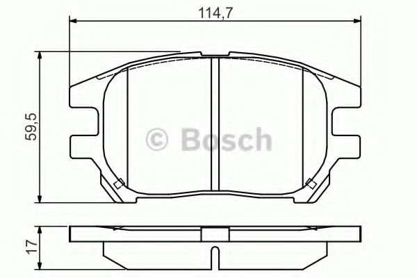 Тормозные колодки BOSCH 0 986 495 140