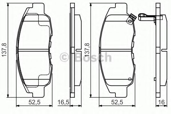 Тормозные колодки BOSCH 0 986 495 153