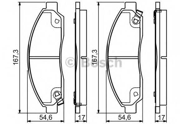 Тормозные колодки BOSCH 0 986 495 159