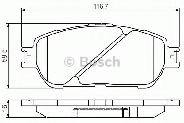 Тормозные колодки BOSCH 0 986 495 160