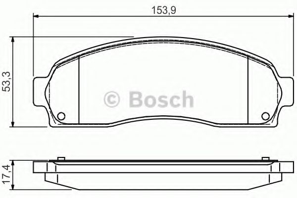 Тормозные колодки BOSCH 0 986 495 167