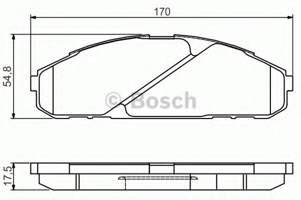 Тормозные колодки BOSCH 0 986 495 171