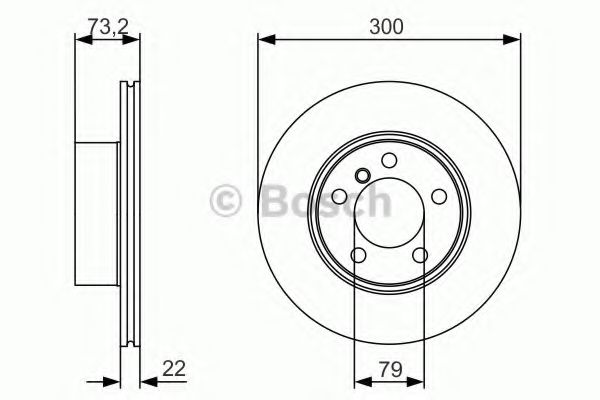 Тормозной диск BOSCH 0 986 479 A18