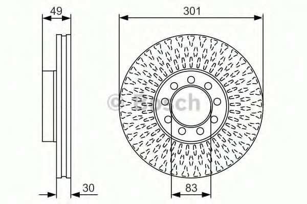 Тормозной диск BOSCH 0 986 479 A23